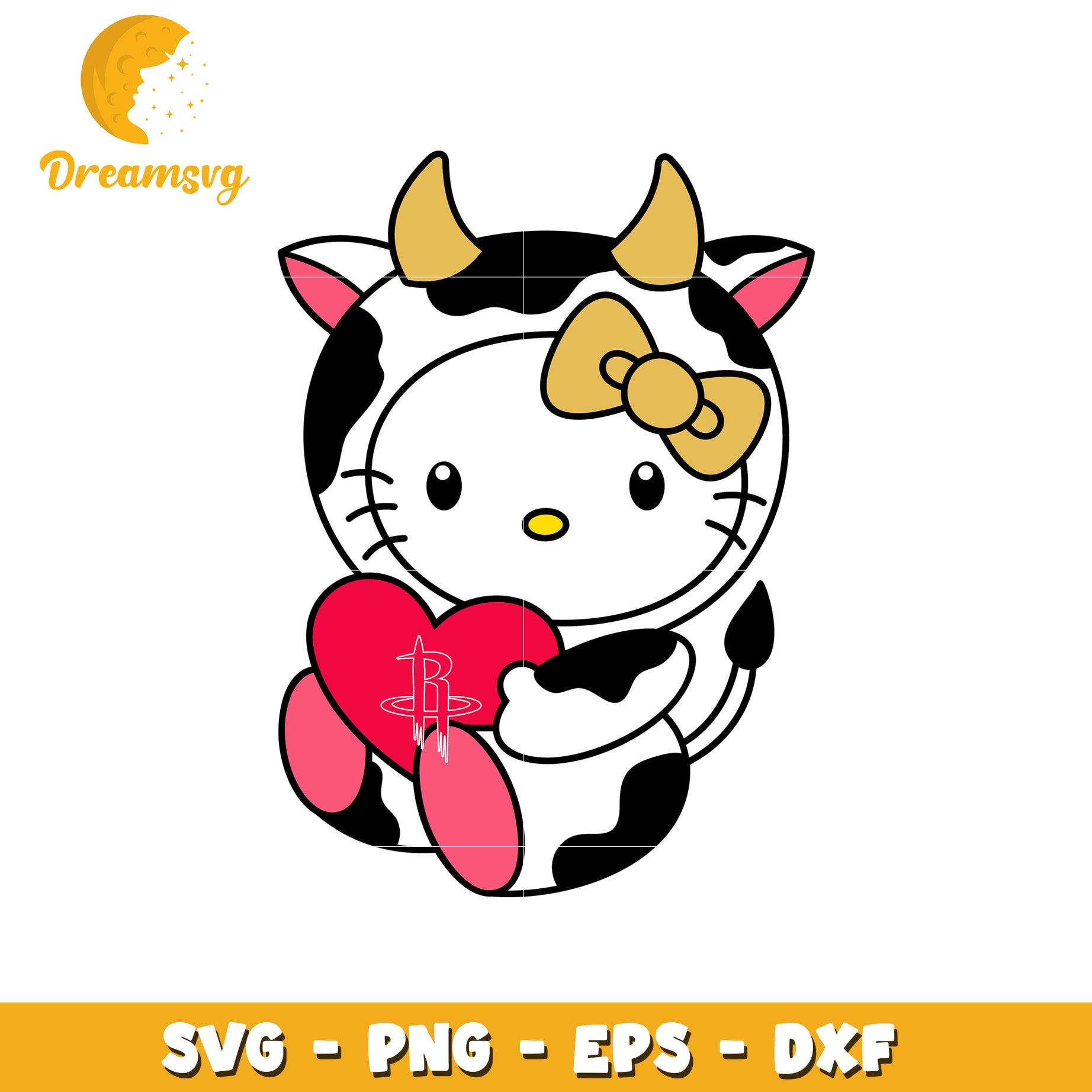 Hello Kitty Cow SVG Design