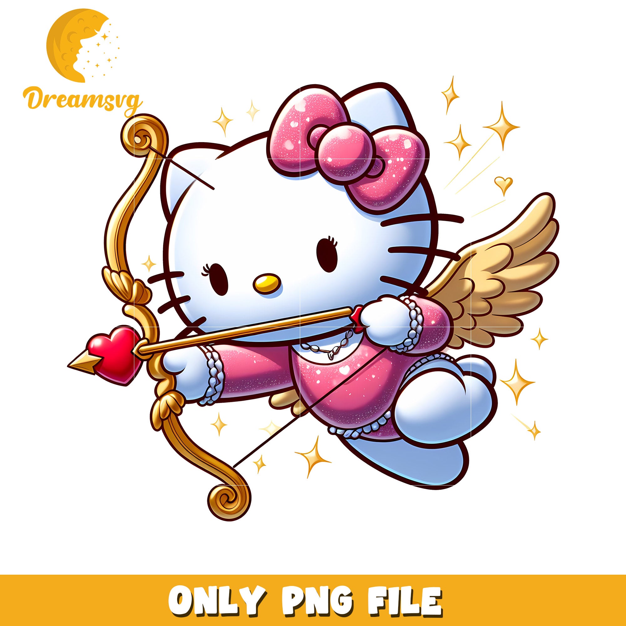 Hello Kitty Cupid PNG Valentine's Day – DreamSVG Store