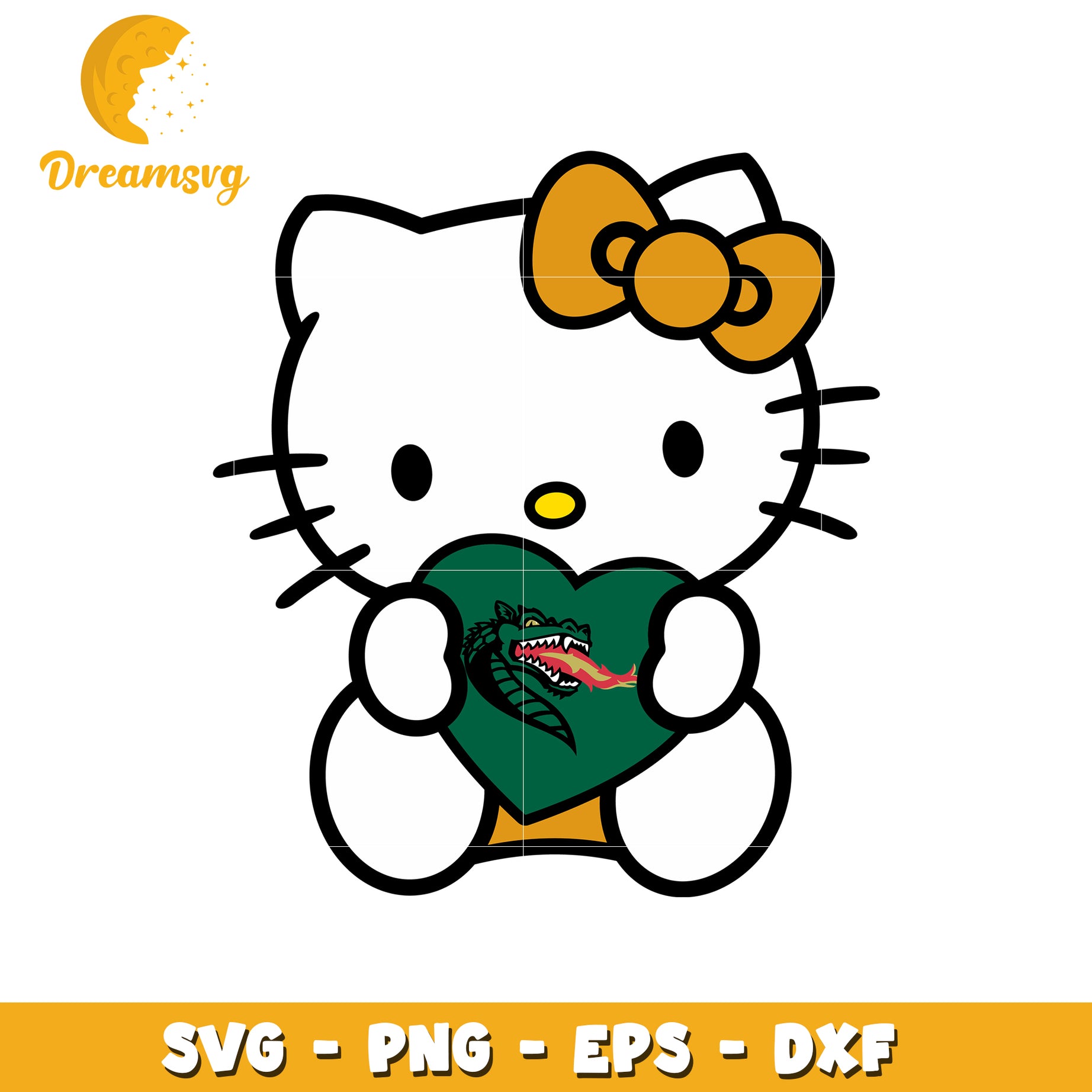 Hello Kitty Dragon SVG Design