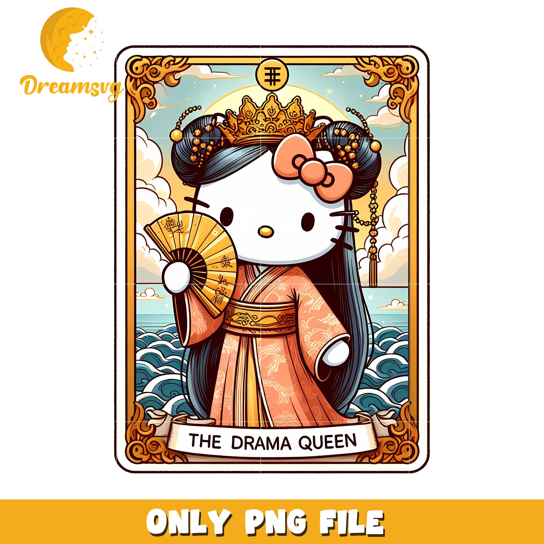 Hello Kitty Drama Queen PNG Image