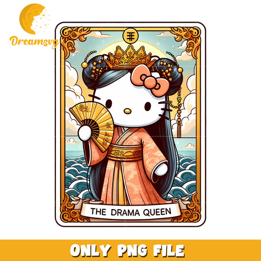 Hello Kitty Drama Queen PNG Image