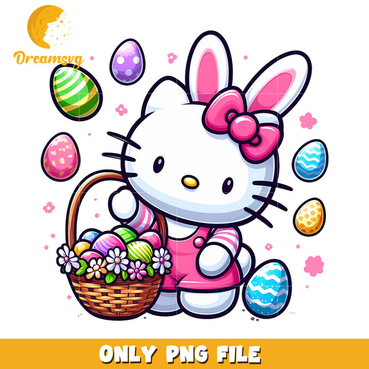 Hello Kitty Easter PNG Easter Eggs Bunny