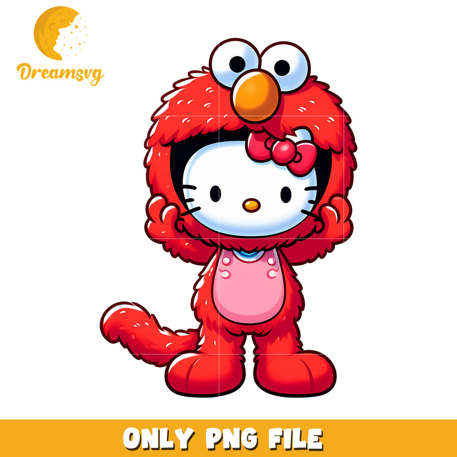 Hello Kitty Elmo Costume PNG