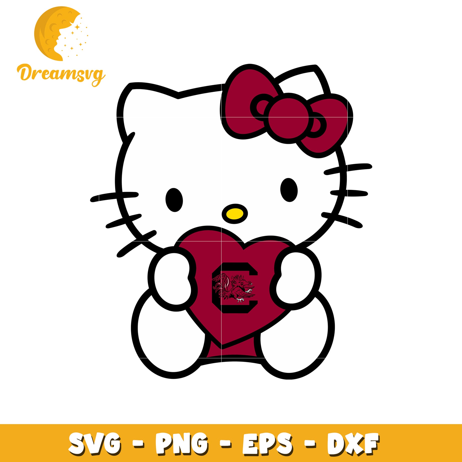 Hello Kitty Gamecock SVG Design