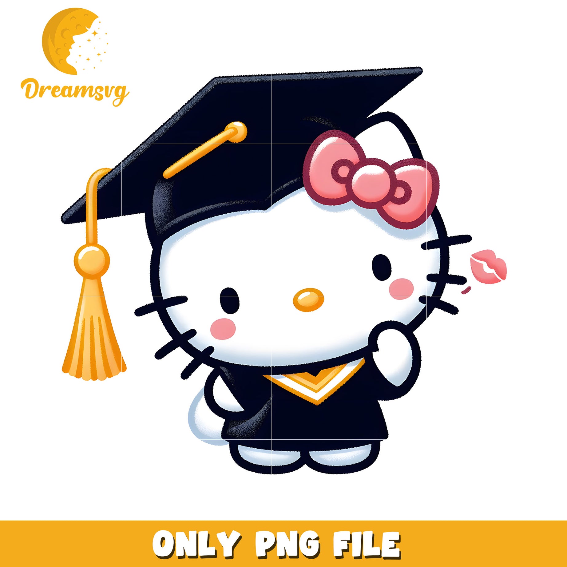 Hello Kitty Graduation PNG Image