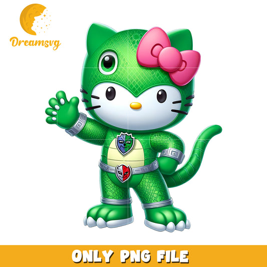 Hello Kitty Green Dragon PNG