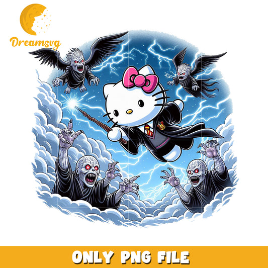Hello Kitty Harry Potter PNG Sublimation