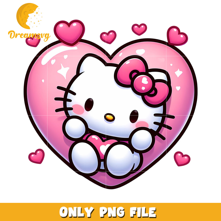 Hello Kitty Heart PNG Clipart
