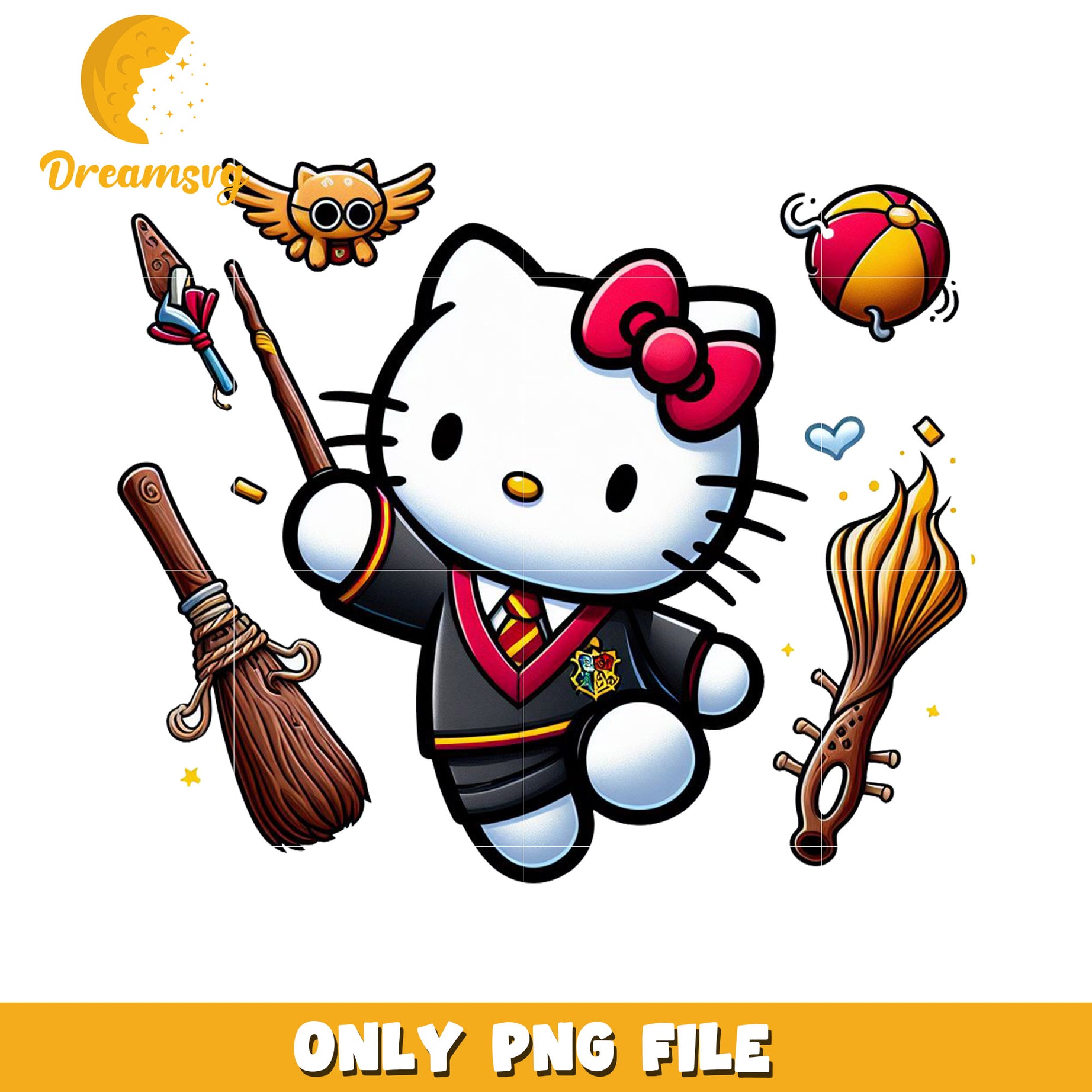 Hello Kitty Hogwarts PNG  Download