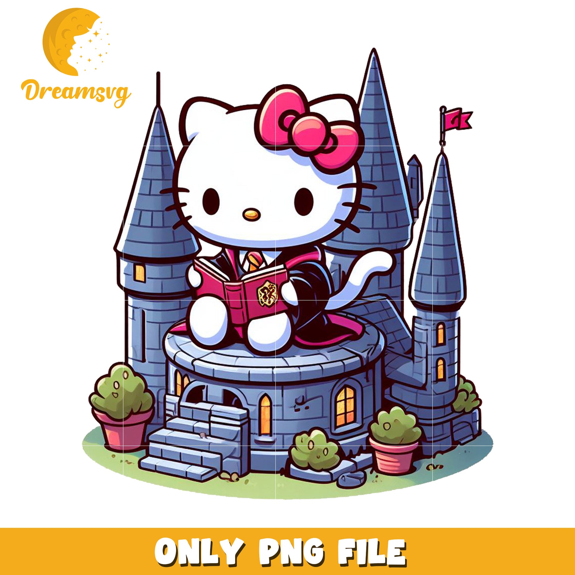 Hello Kitty Hogwarts PNG Image