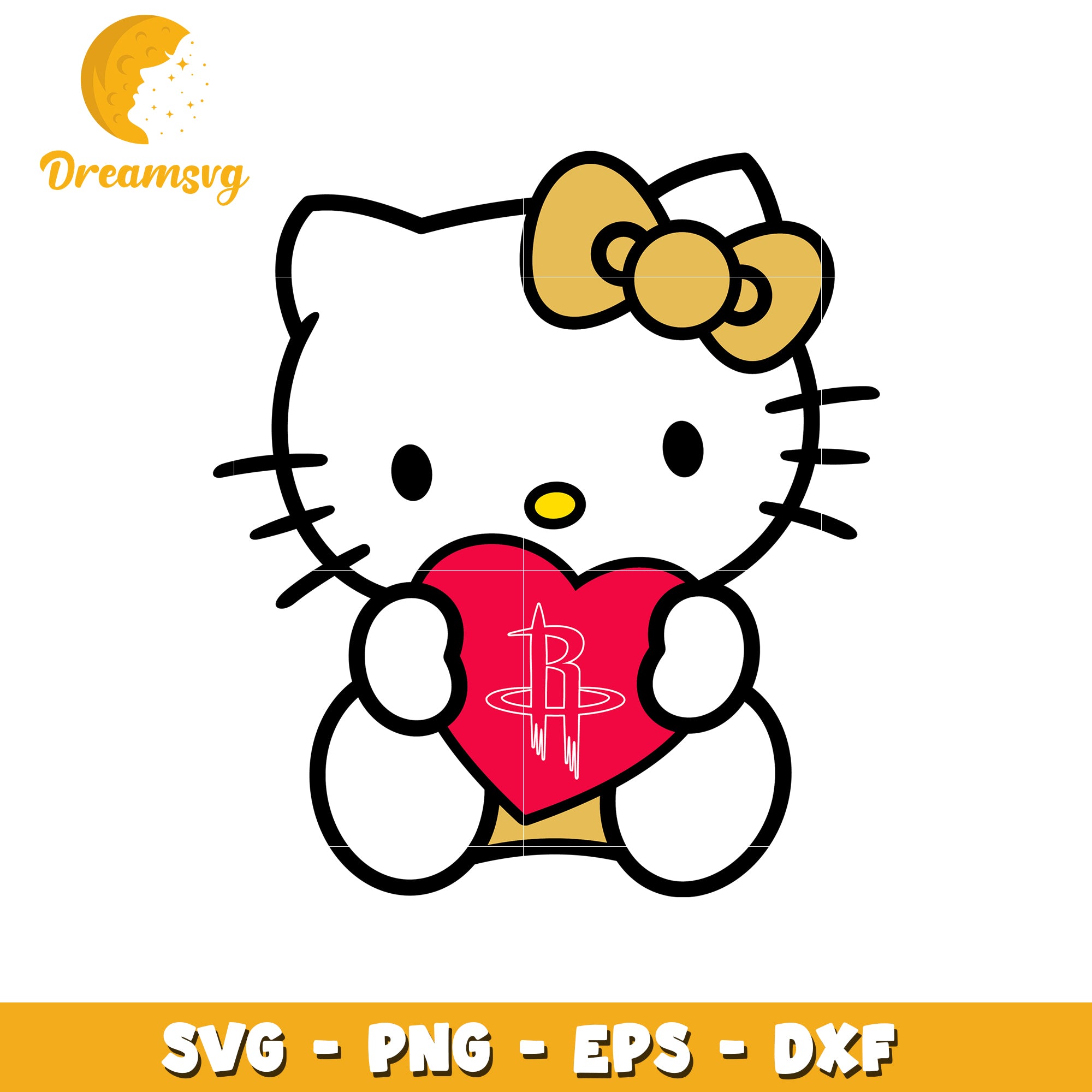Hello Kitty Houston Rockets SVG