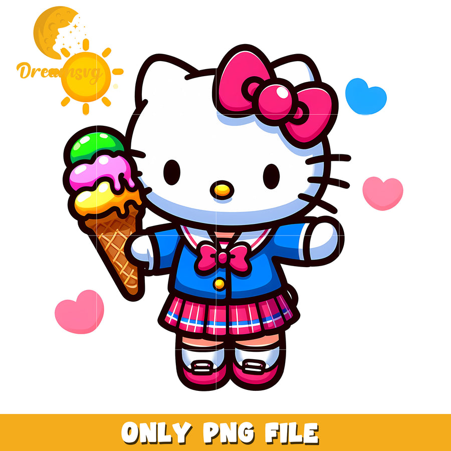 Hello Kitty Ice Cream PNG Clipart
