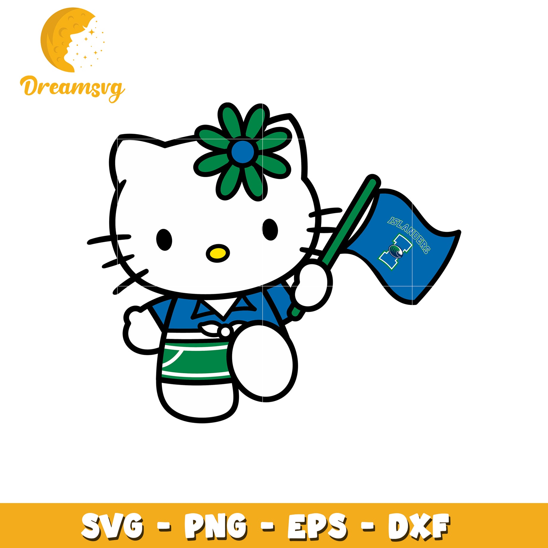 Hello Kitty Islander Flag SVG Design for Fans