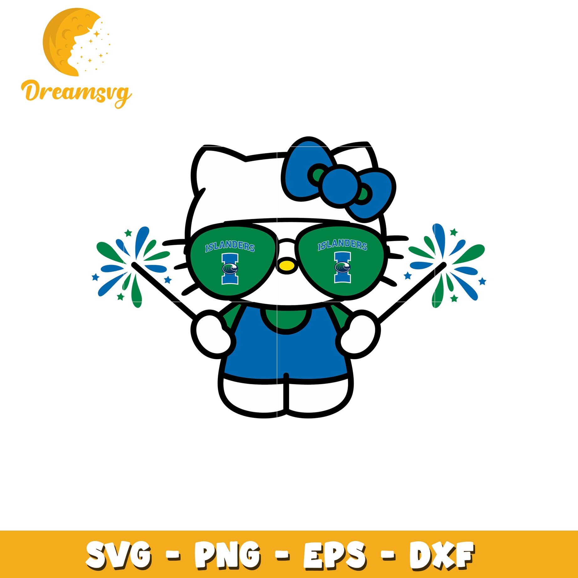Hello Kitty Islanders SVG Design Cheerful Art