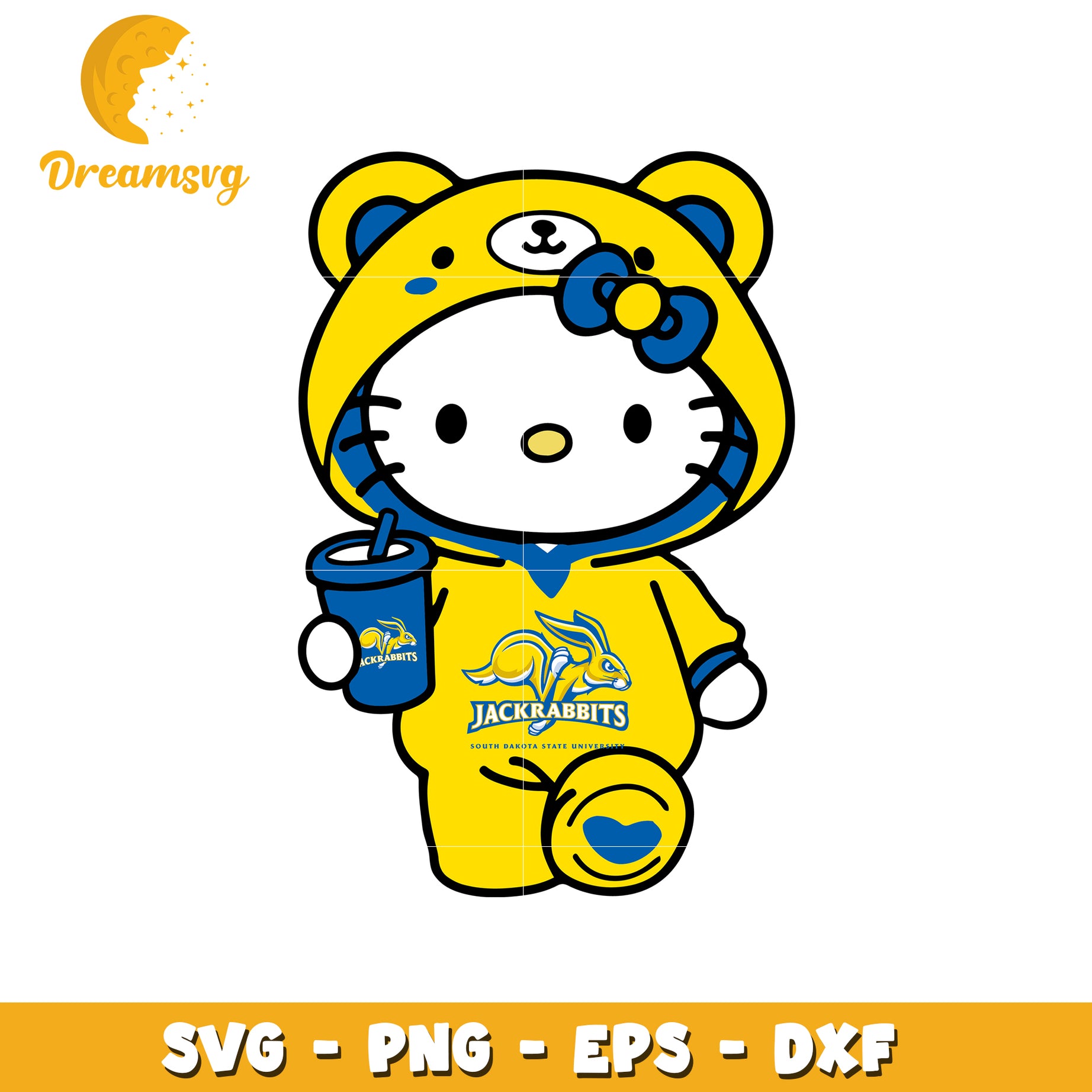 Hello Kitty Jackrabbits SVG Design