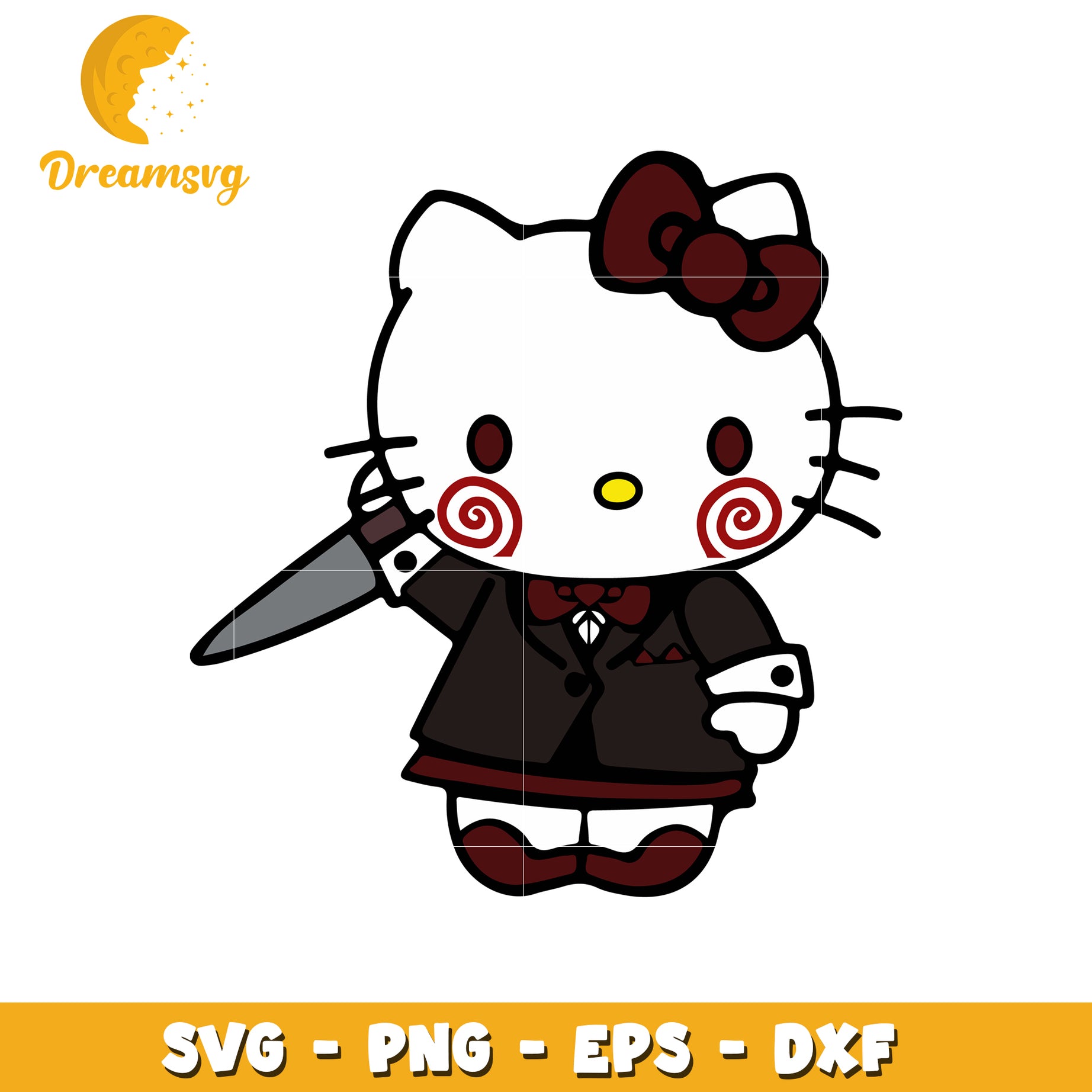 Hello Kitty Jigsaw SVG Cut File