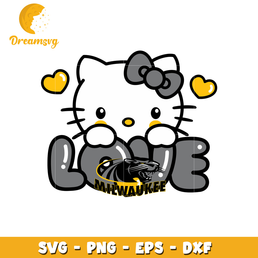 Hello Kitty Love Design for Milwaukee SVG File