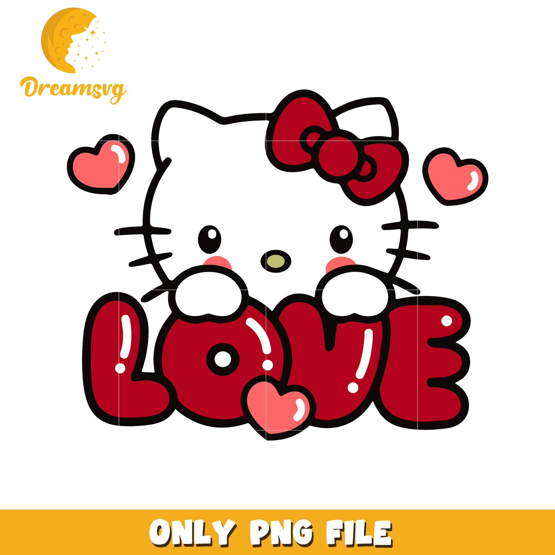 Hello Kitty Love PNG Valentine