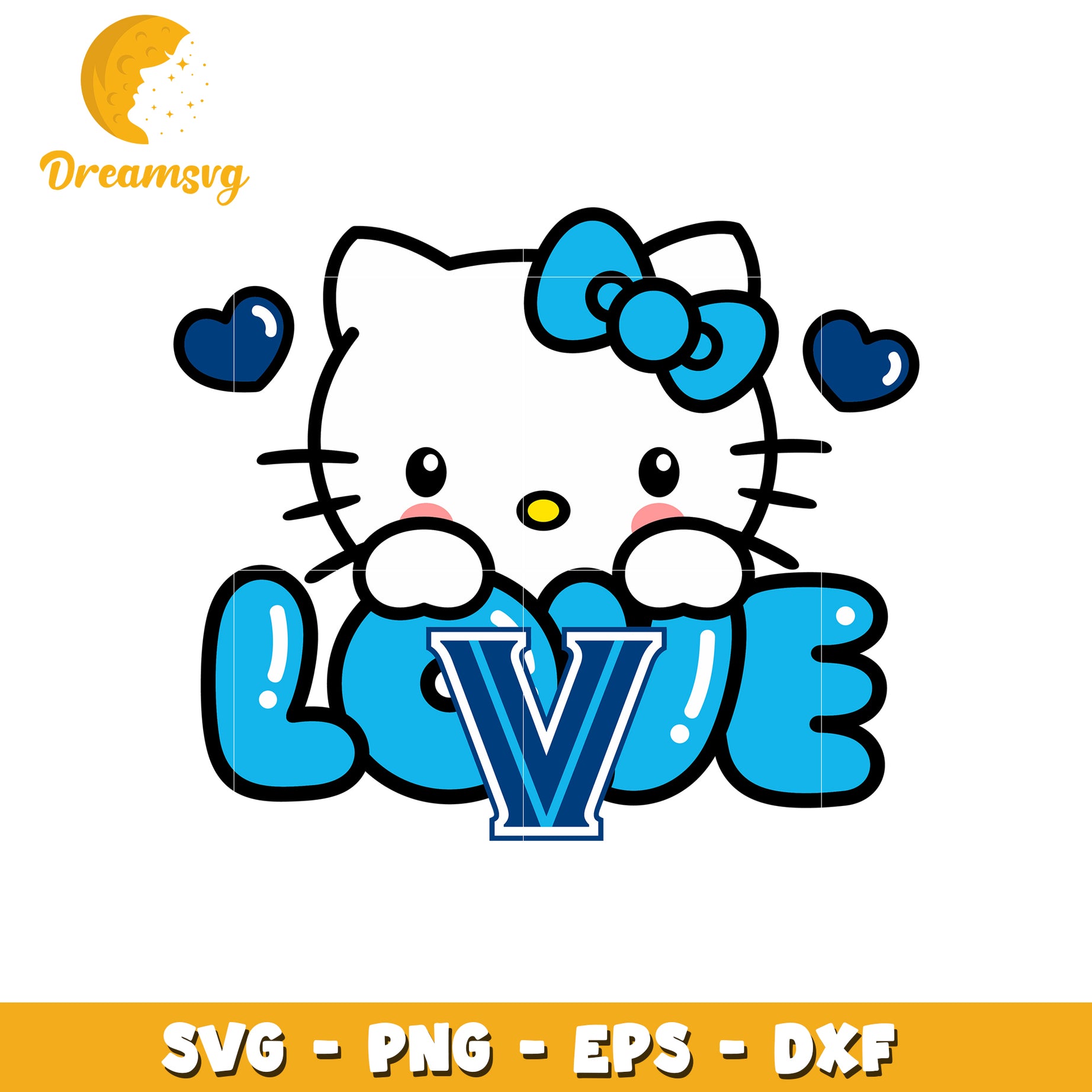 Hello Kitty Love SVG Design for Fans and Crafts