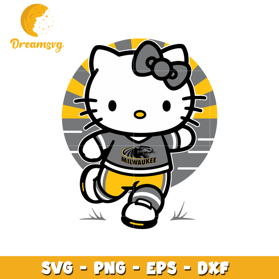 Hello Kitty Milwaukee Panthers SVG Design File