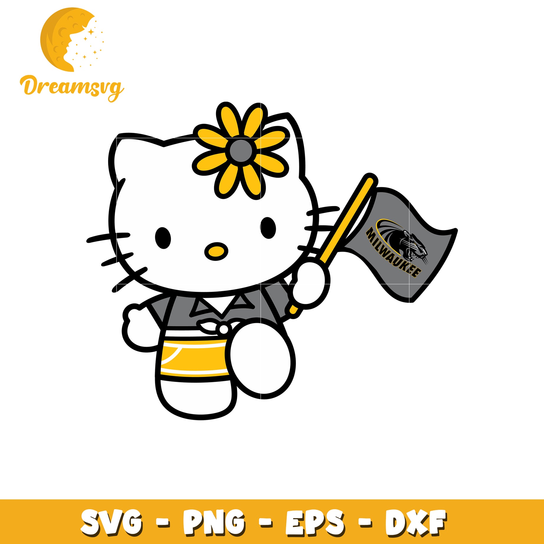 Hello Kitty Milwaukee SVG Design for Fans