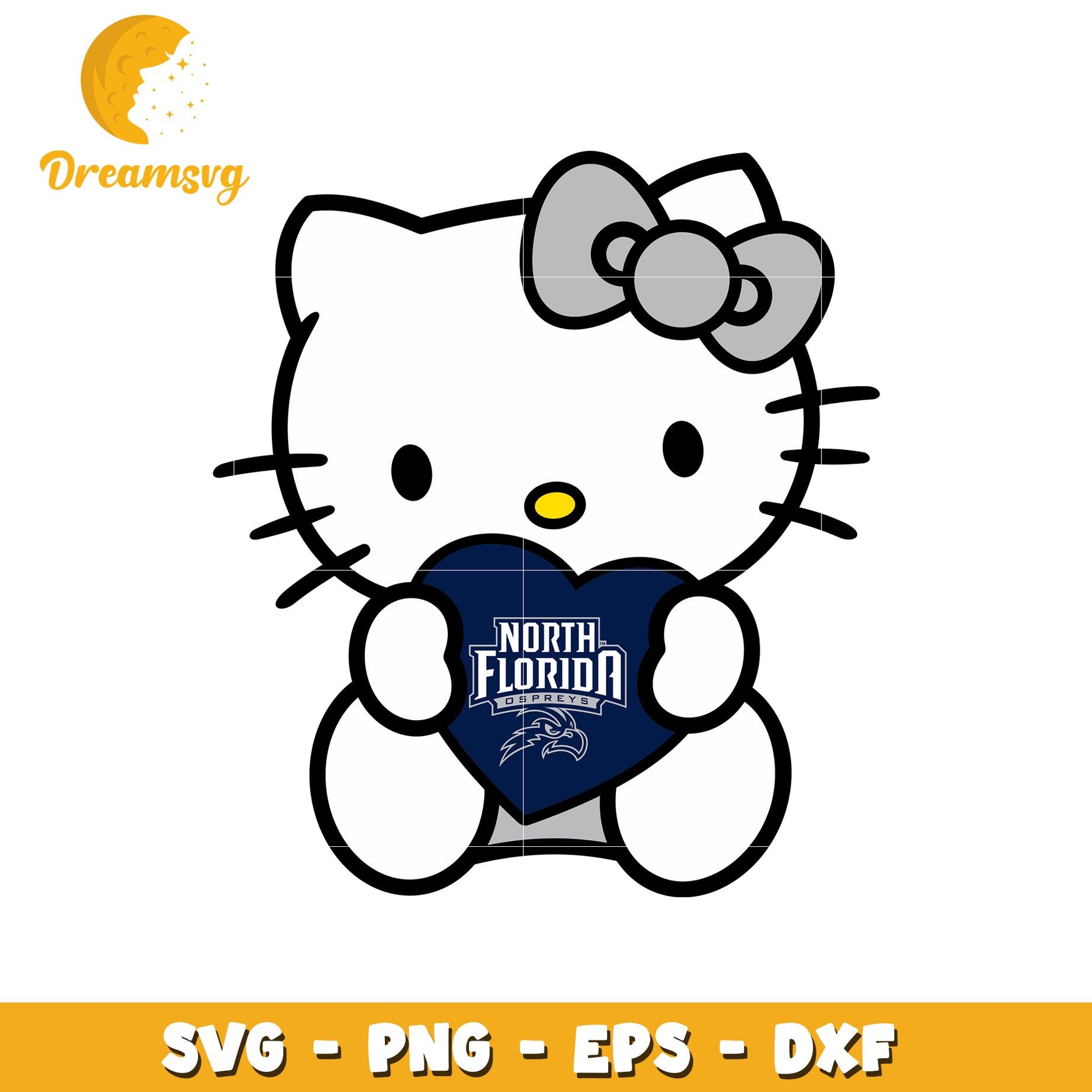 Hello Kitty North Florida Ospreys SVG