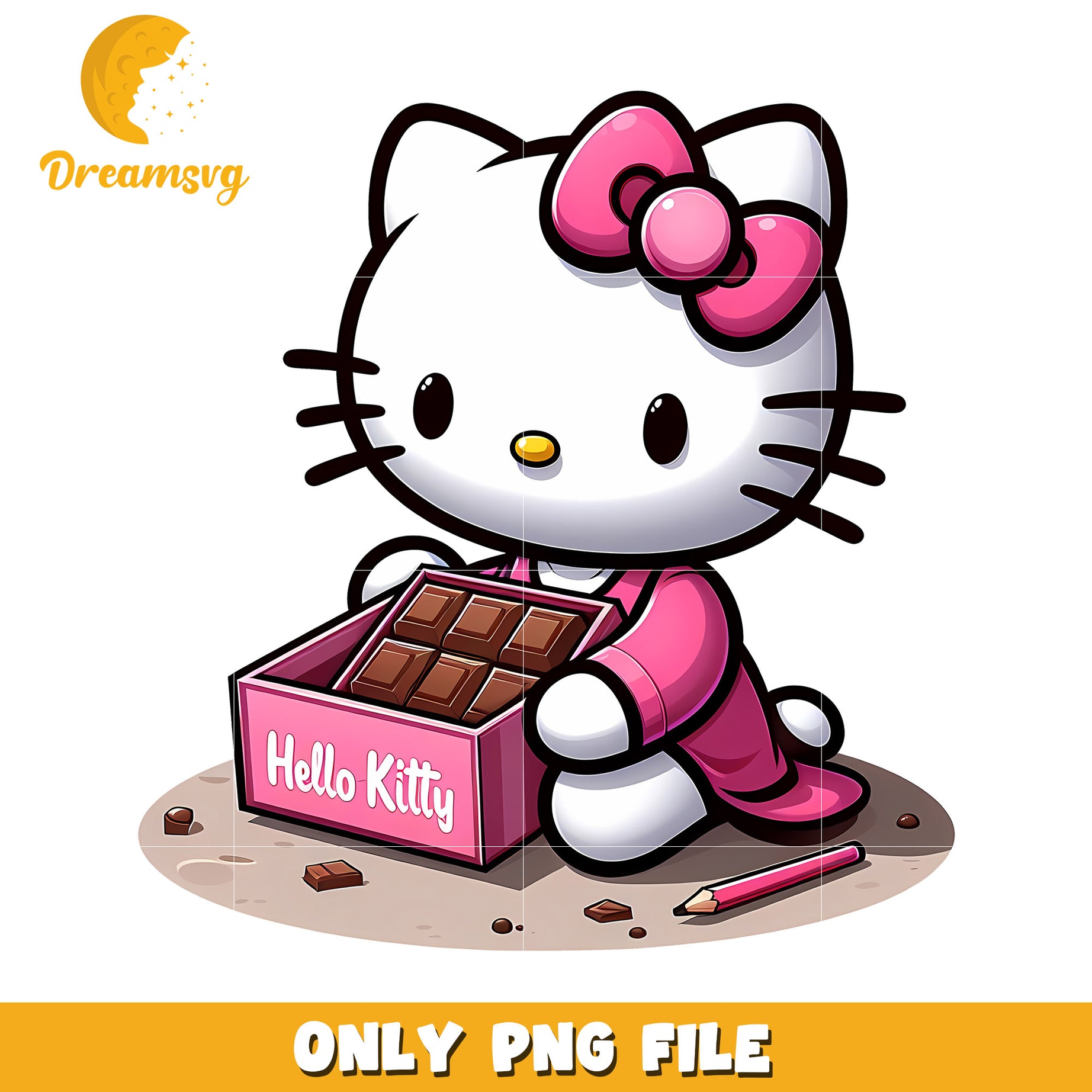 Hello Kitty PNG Chocolate Clipart