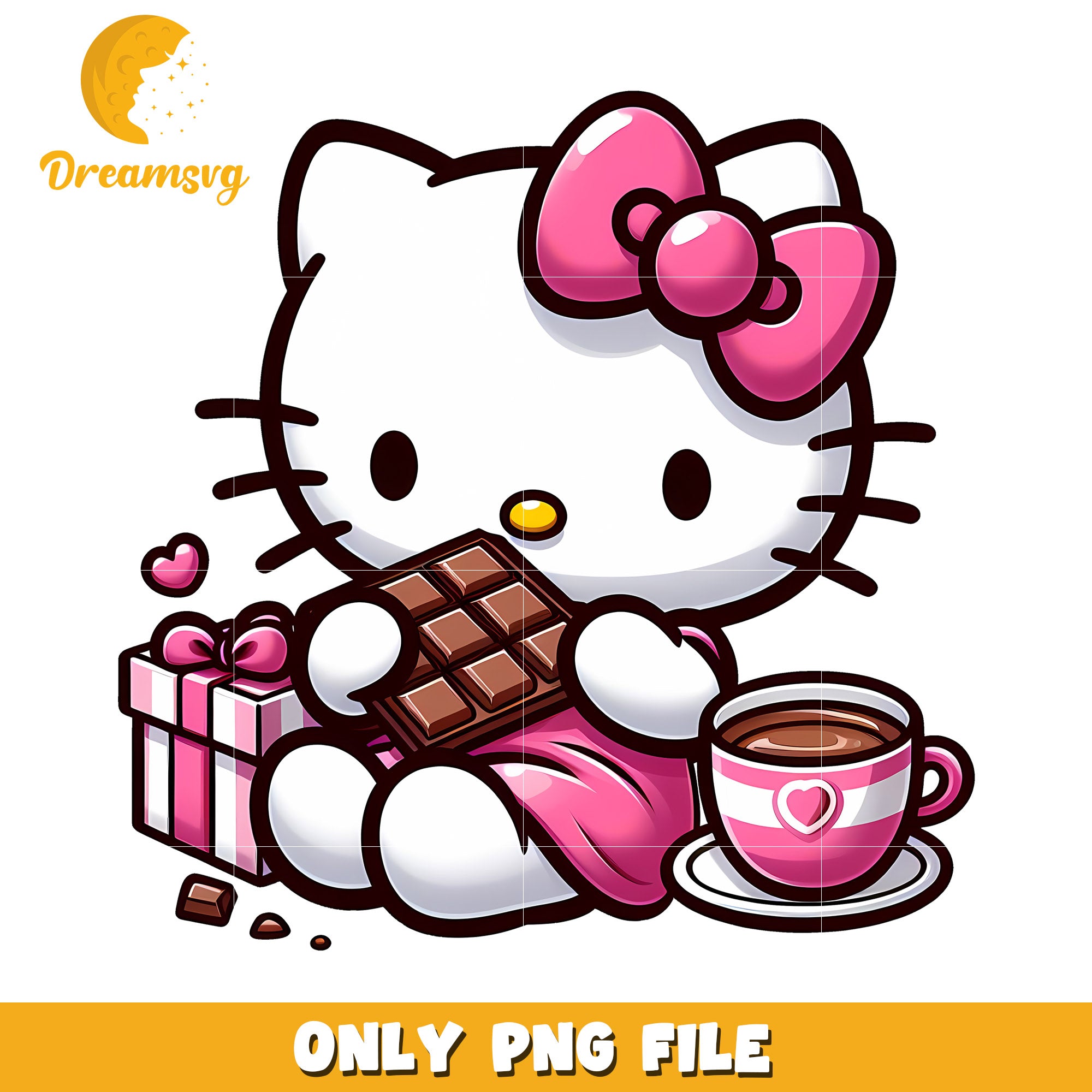 Hello Kitty PNG Chocolate & Coffee