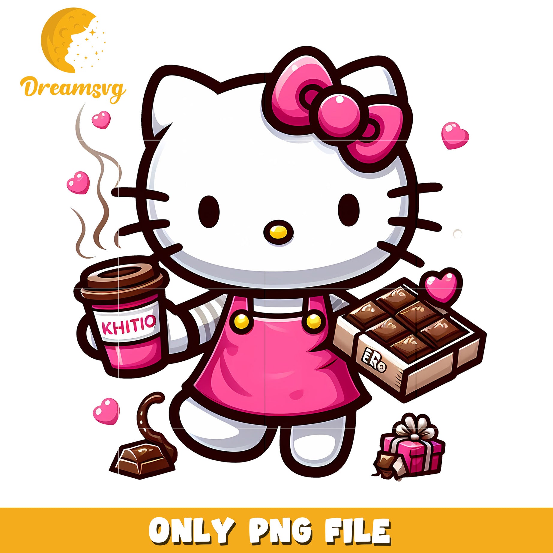 Hello Kitty PNG Coffee Chocolate Treat