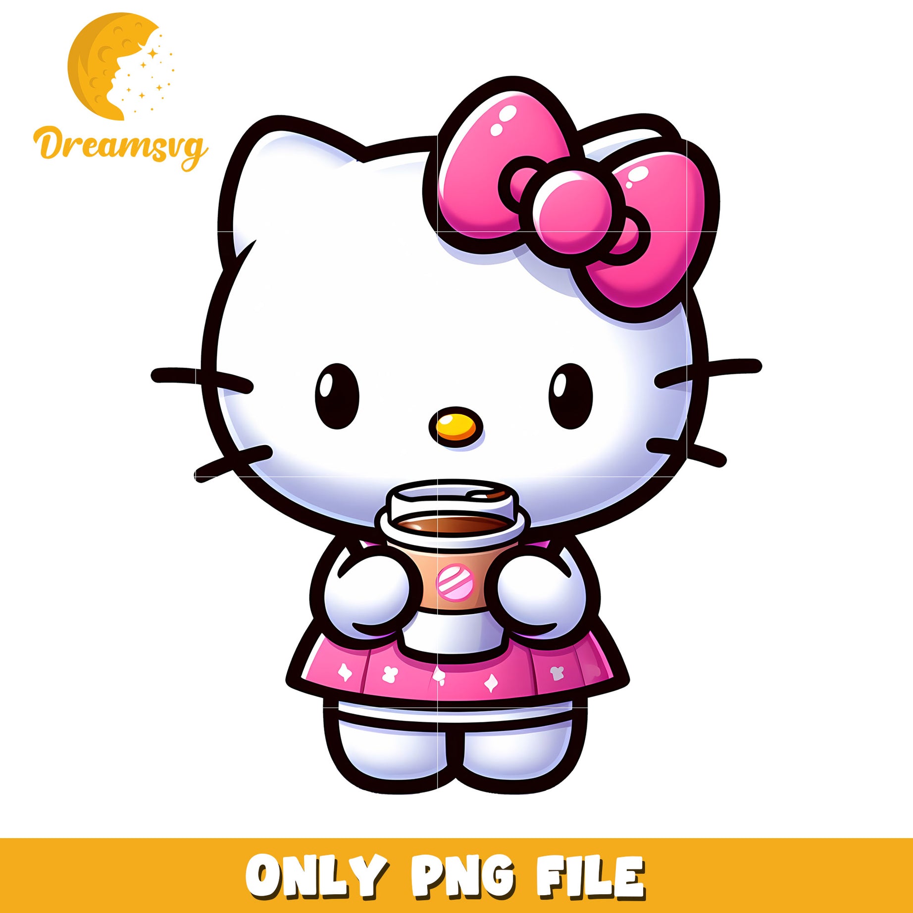 Hello Kitty PNG Coffee Clipart