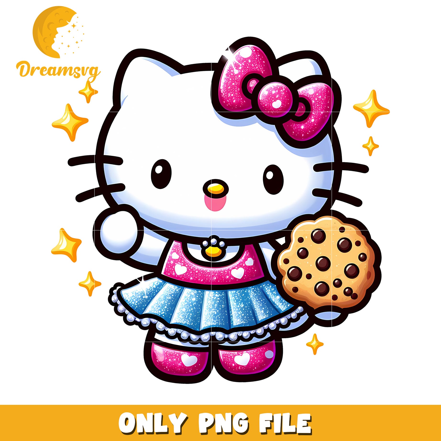 Hello Kitty PNG Cookie Glitter Dress