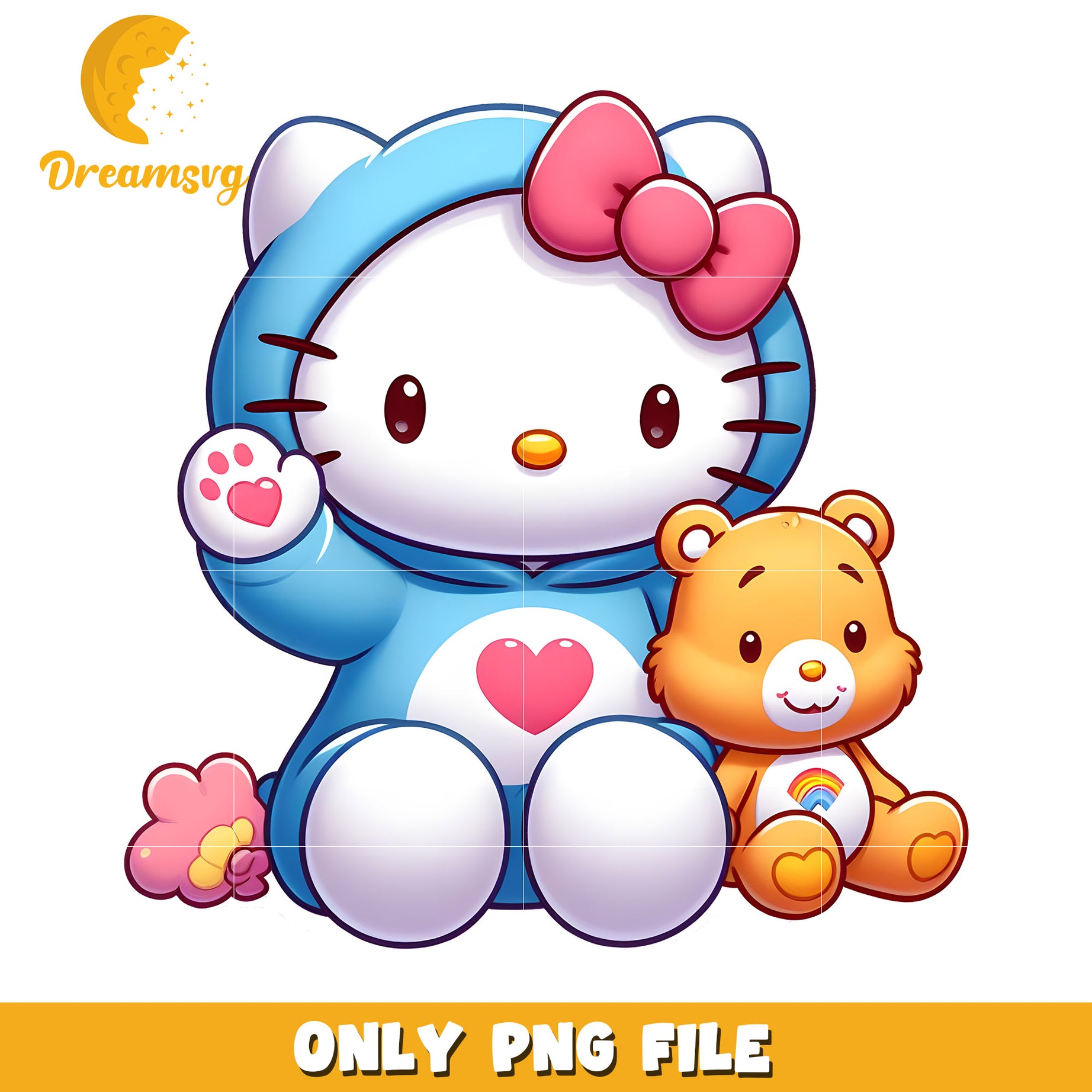 Hello Kitty PNG Cute Care Bear Costume