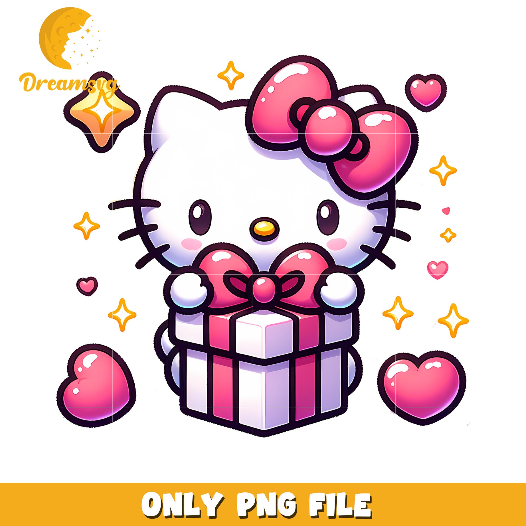 Hello Kitty PNG Cute Gift Clipart