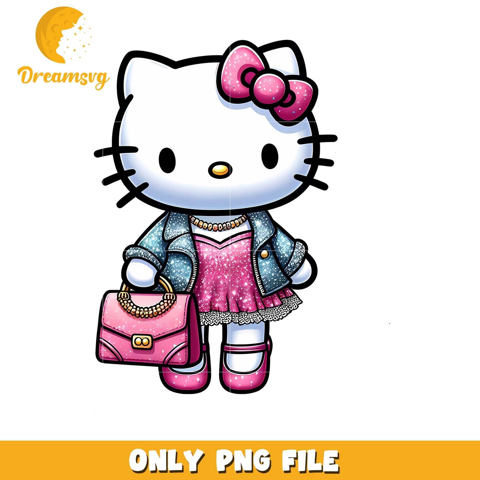 Hello Kitty PNG Fashionable Kitty Clipart