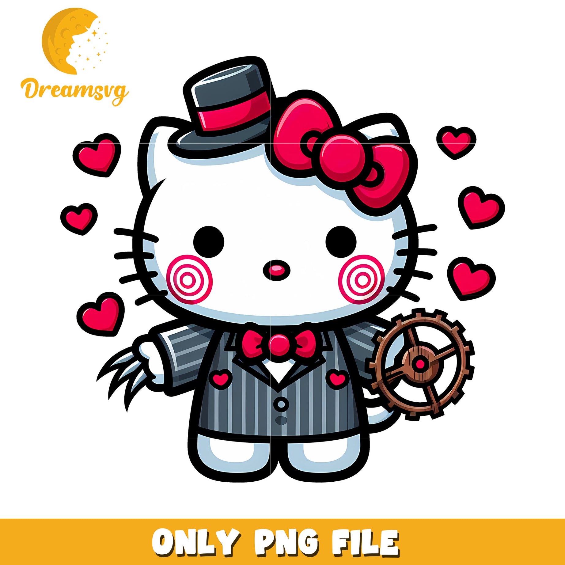 Hello Kitty PNG Steampunk Design