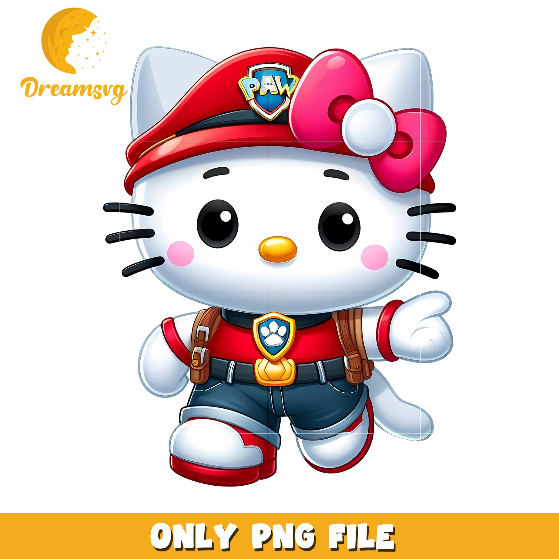 Hello Kitty Paw Patrol PNG Image