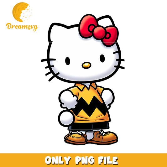 Hello Kitty Peanuts PNG Cartoon Image