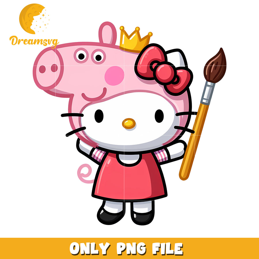 Hello Kitty Peppa Pig PNG Image