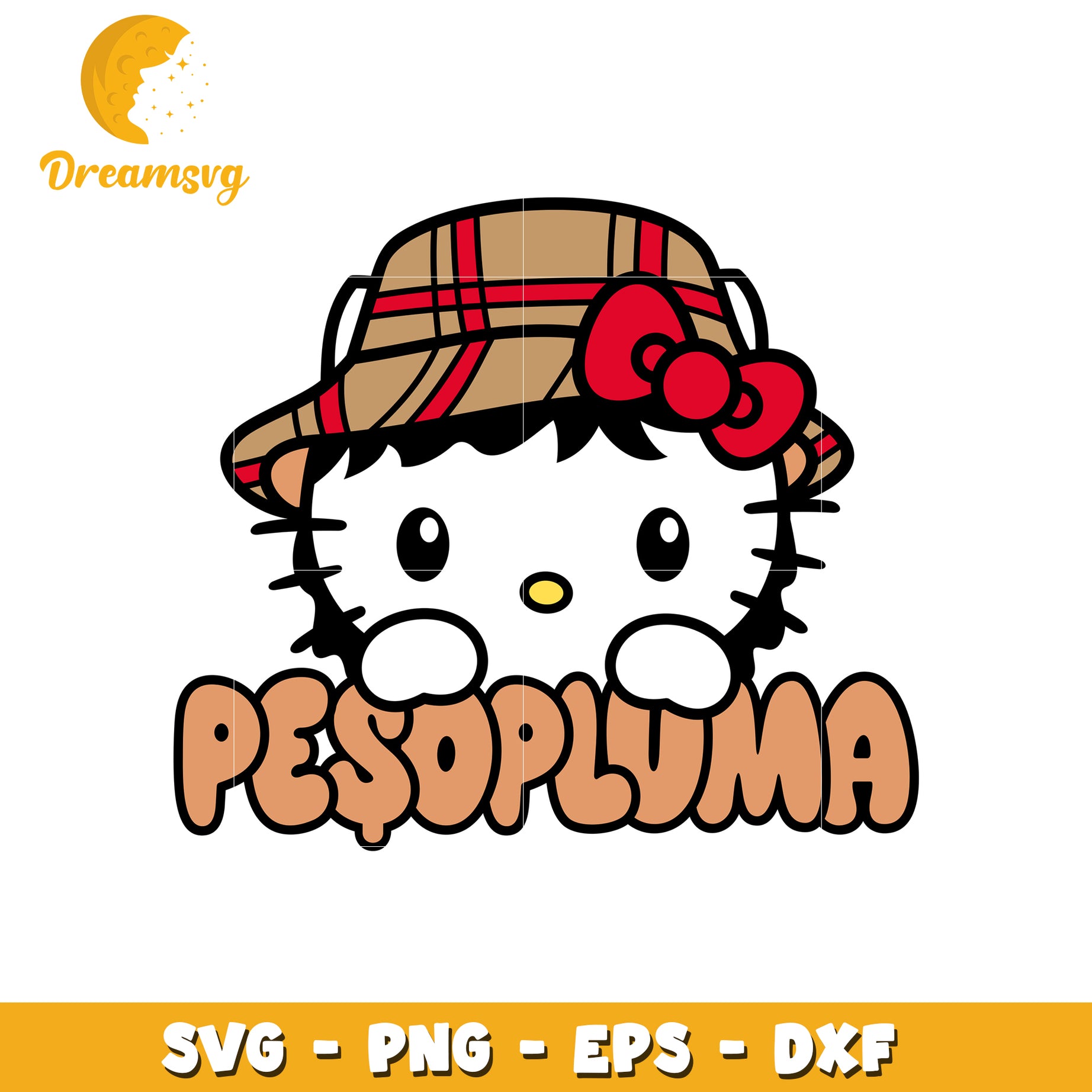 Hello Kitty Pesopluma SVG Cut File