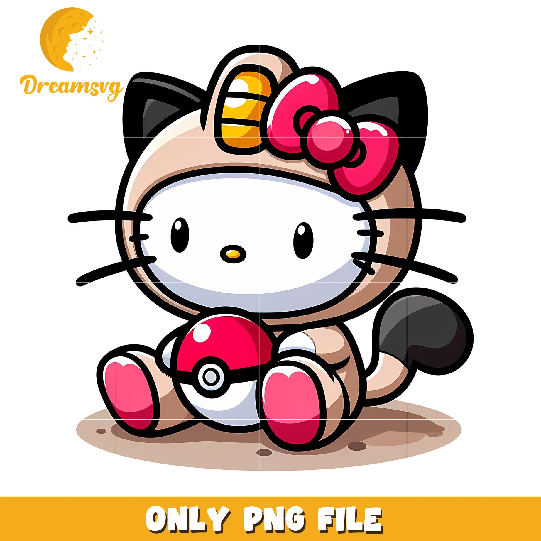 Hello Kitty Pokemon PNG Kawaii Cute