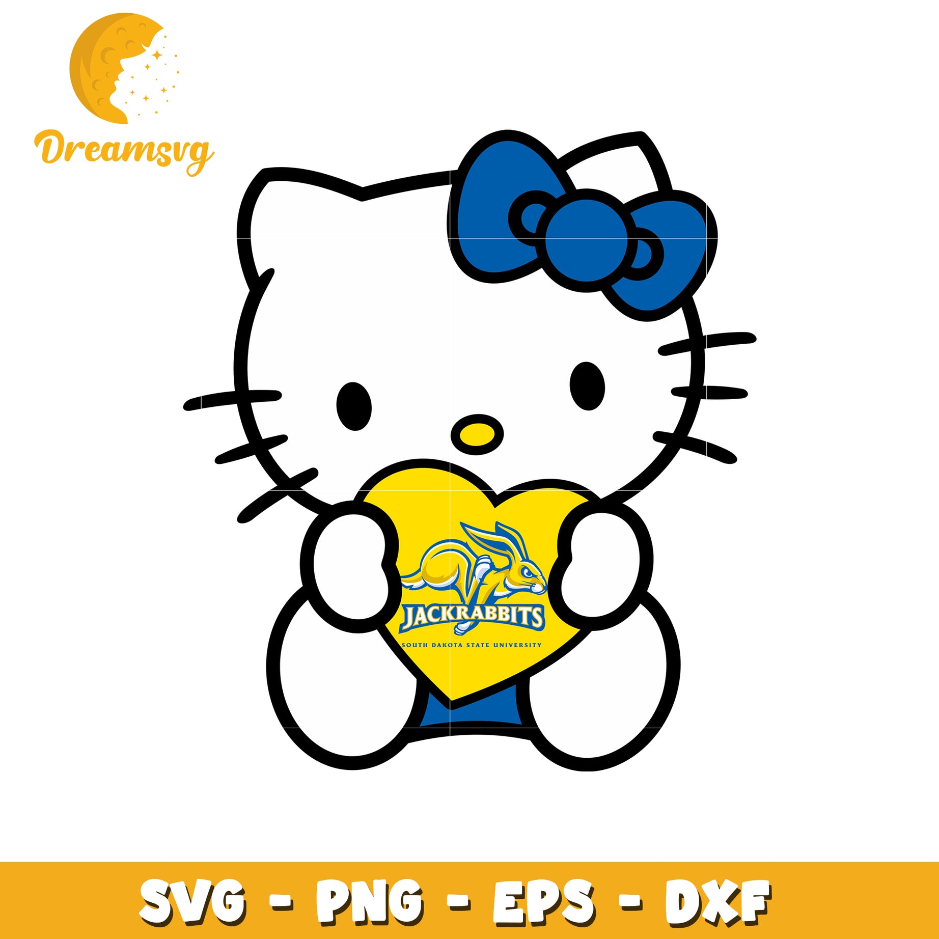 Hello Kitty SDSU Jackrabbits SVG