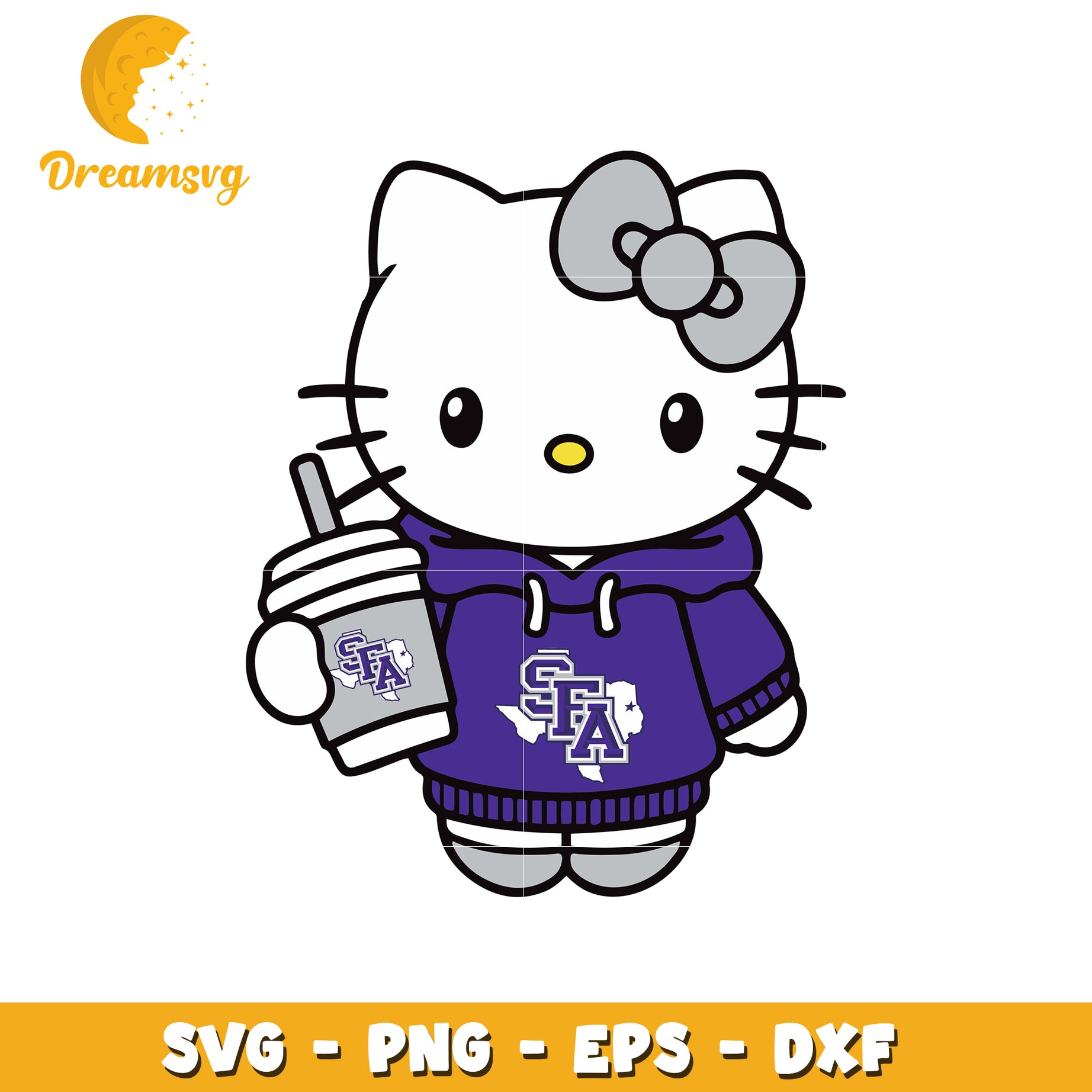 Hello Kitty SFA Hoodie SVG