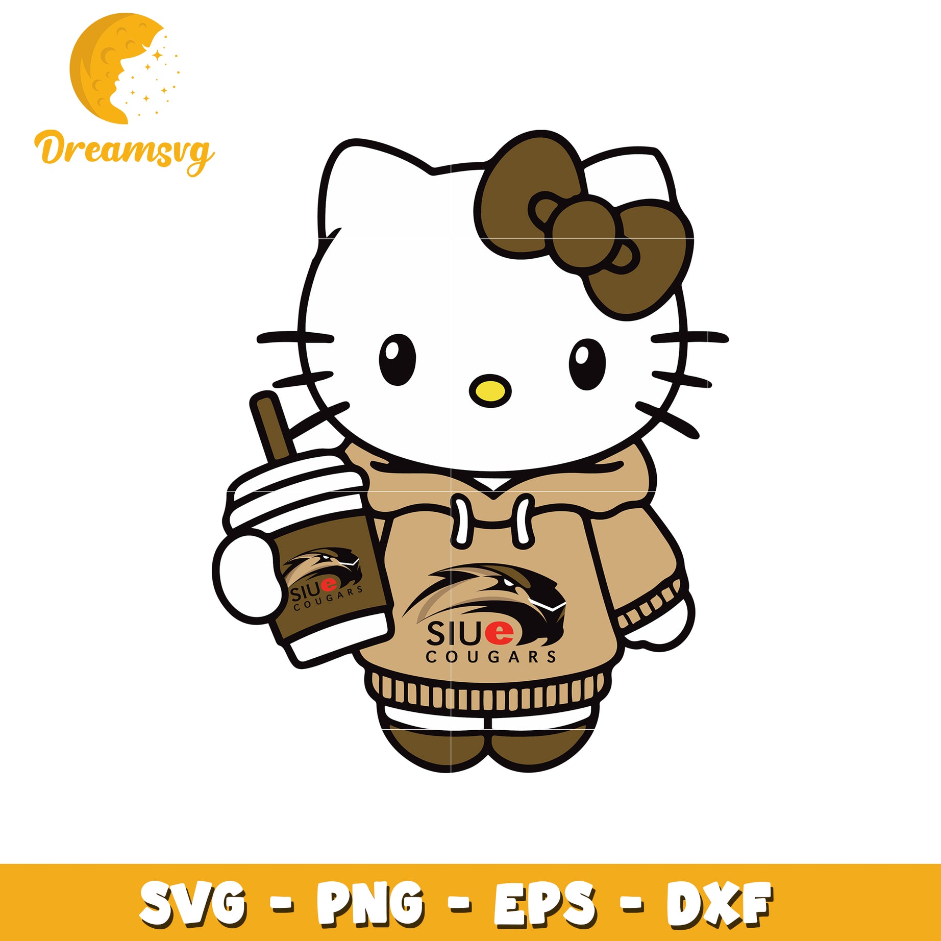 Hello Kitty SIU Cougars SVG Design