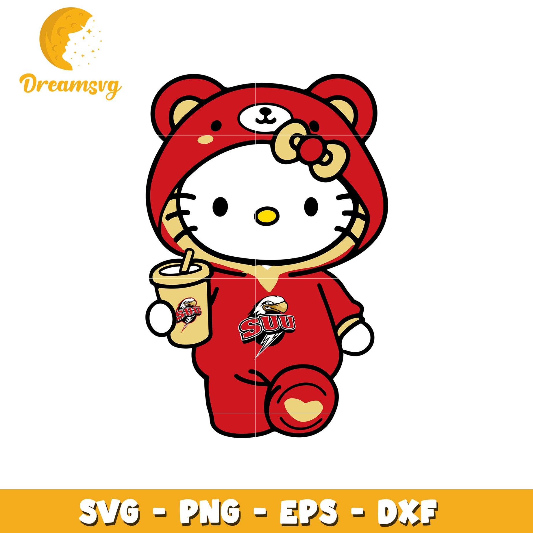 Hello Kitty SUU Mascot SVG