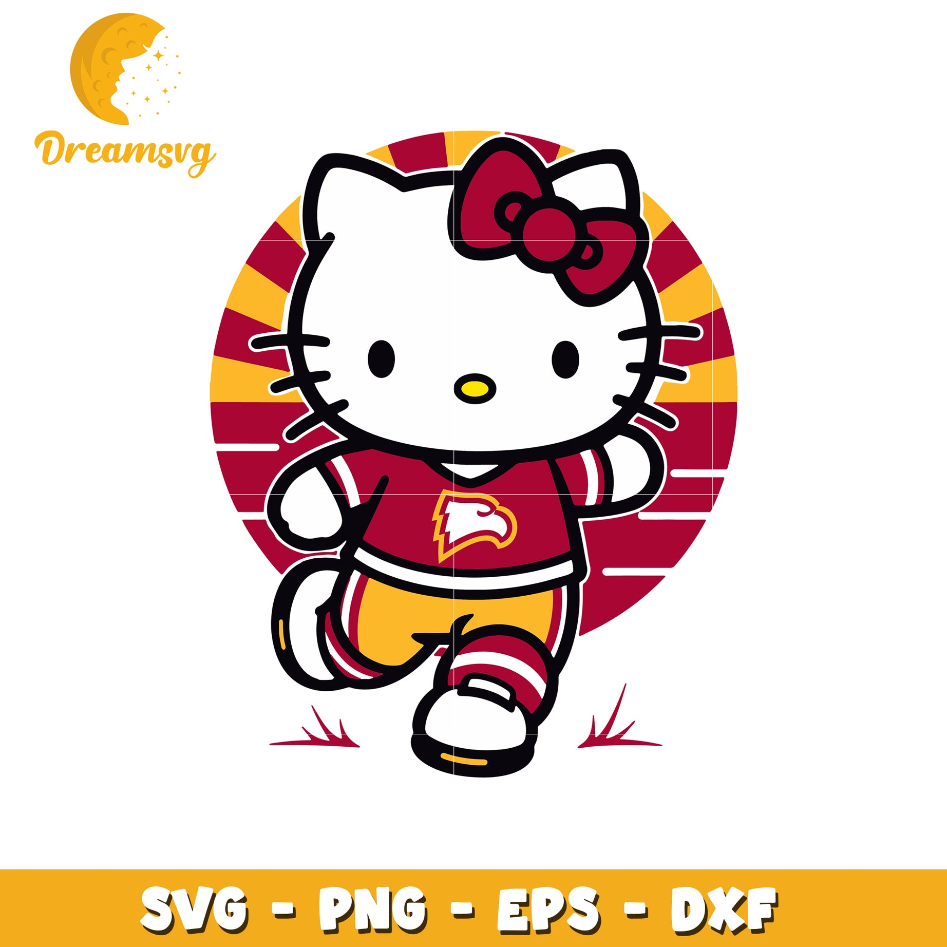 Hello Kitty SVG Cheerleader Design for Kids Fun