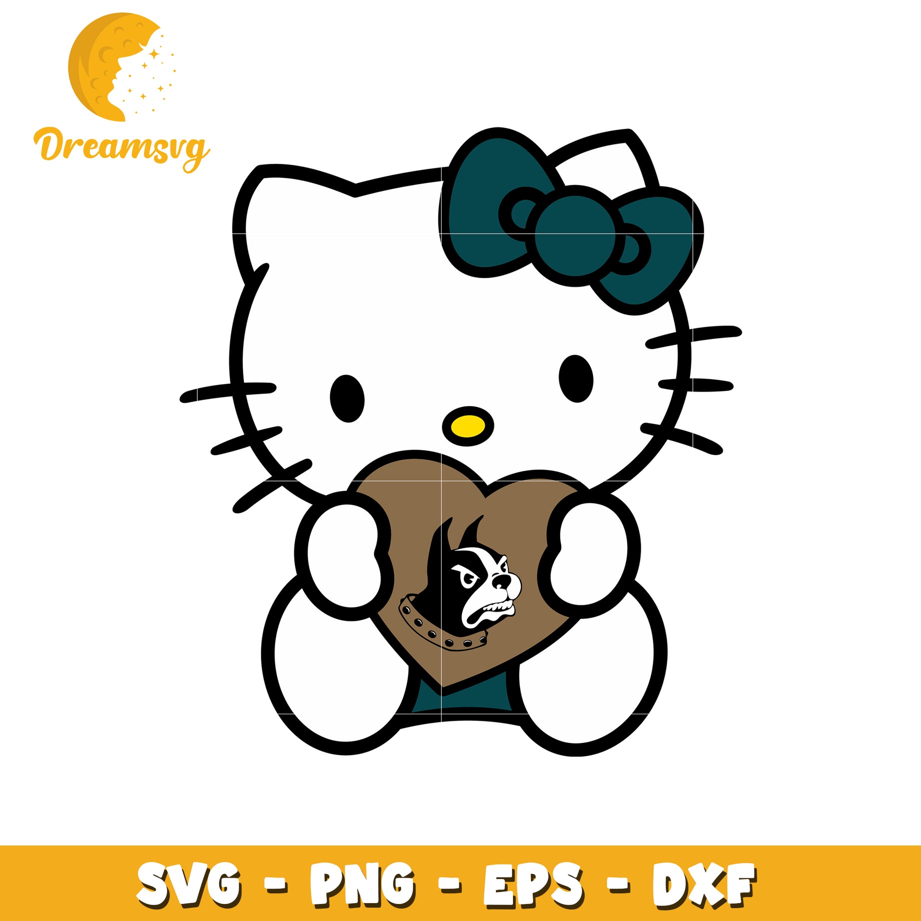 Hello Kitty SVG Design Bulldog