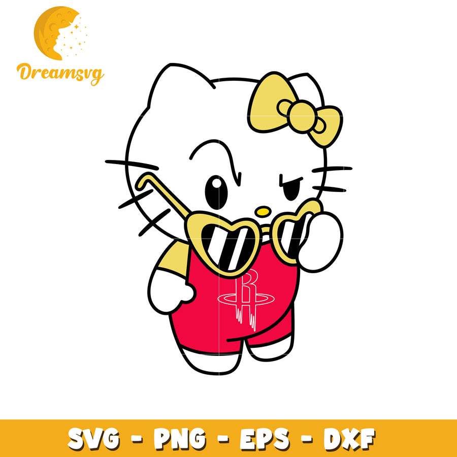 Hello Kitty SVG Design Cute Cartoon Character Art
