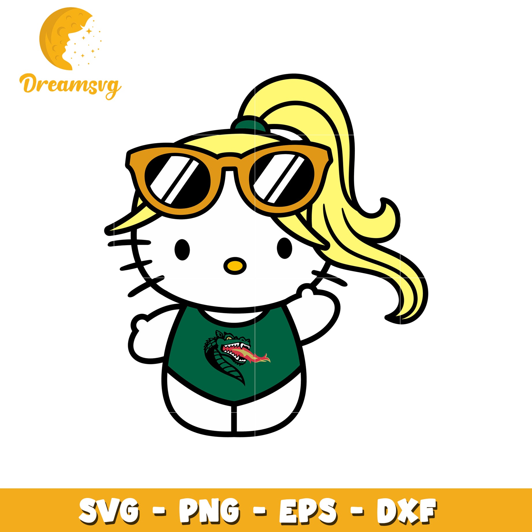 Hello Kitty SVG Design Dragon Swimsuit