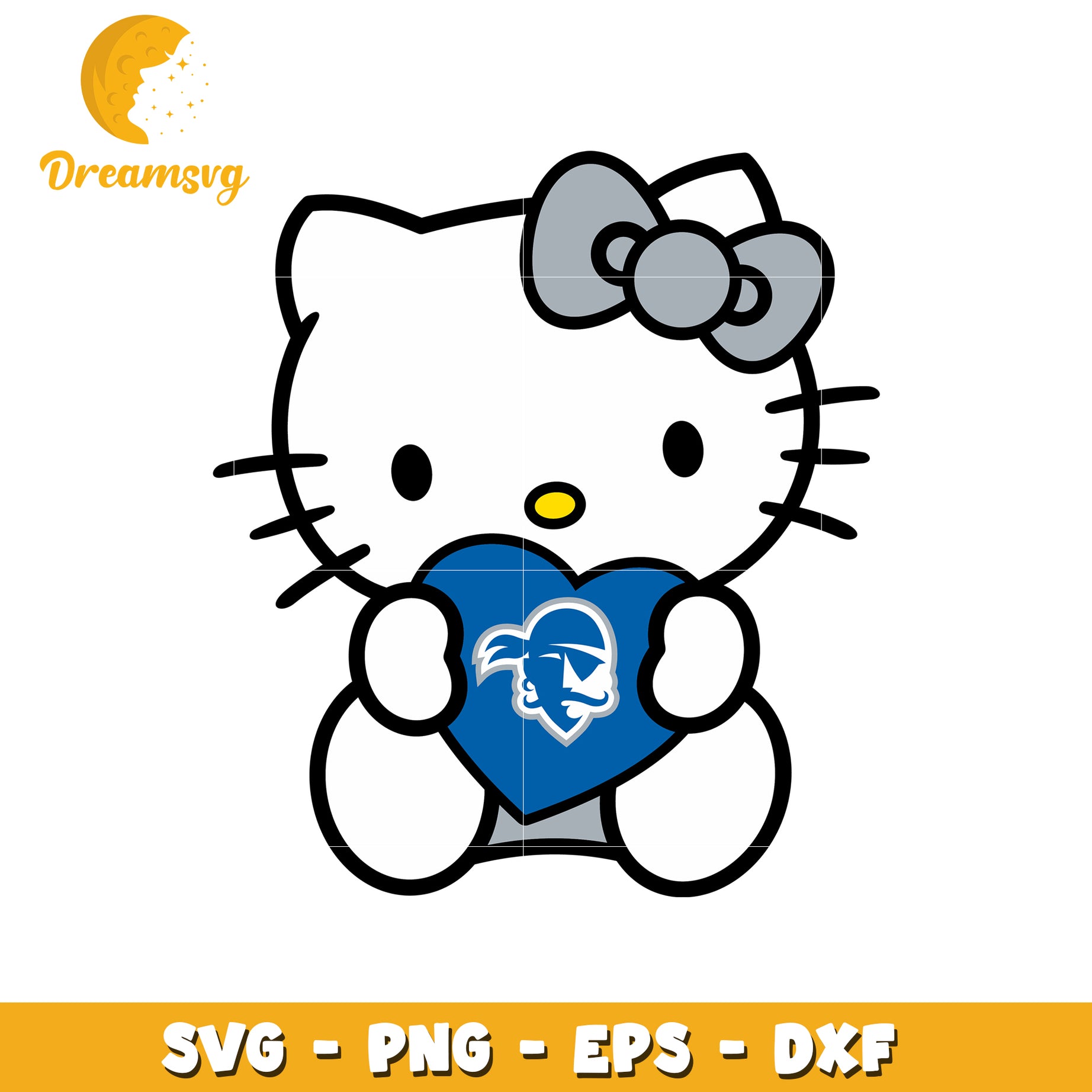 Hello Kitty SVG Design Pirate Heart