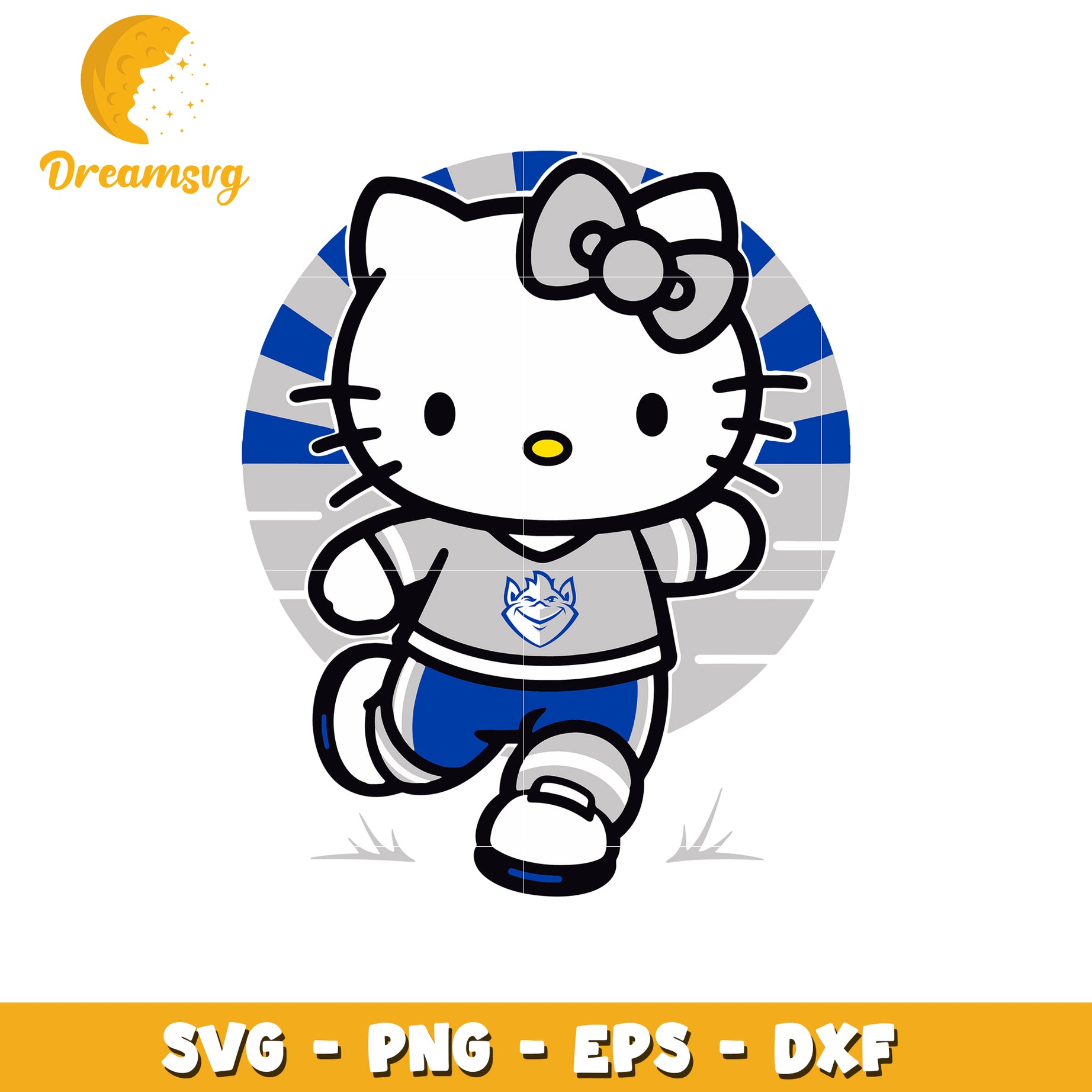 Hello Kitty SVG Design Retro Sports